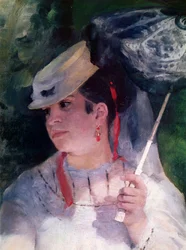 Retrato de Lise, 1867 (detalle)